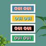 Framed Panoramic Oui Oui Typography Print, thumbnail 1 of 10