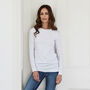 Long Length Stone Cotton Tee, thumbnail 6 of 8