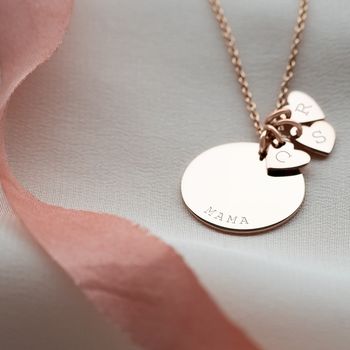 Personalised Sterling Silver Heart Family Necklace, 2 of 9