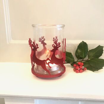 Leaping Reindeer Candle Holder, 3 of 3