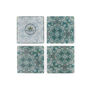 Arts And Crafts Green Blue William Morris Coaster Set, thumbnail 4 of 10