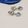 Blue Topaz Sterling Silver Earrings, thumbnail 1 of 7
