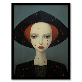 Don't Rain On My Parade Red Haired Woman Wall Art Print, 5 of 6