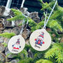 Personalised Gonk Wooden Baubles, thumbnail 5 of 5