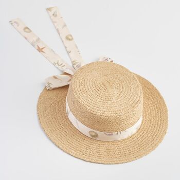 Whispering Sand Vintage Raffia Hat, 2 of 4