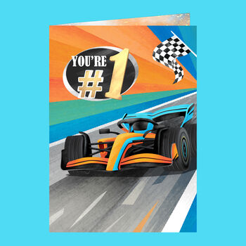 Formula One Racing Car 3D Pop Up Card, 3 of 4