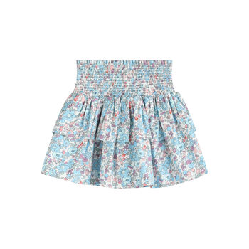 Edith Blue Floral Skirt, 2 of 2