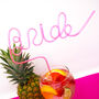 Rose Gold Bride Straw ~ Bride Hen Party Drinking Straw, thumbnail 6 of 7