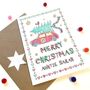 Colour In Personalised Christmas Card Festive Mini, thumbnail 11 of 12