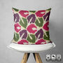 Ikat Cushion Cover With Leafs Pattern, thumbnail 4 of 7