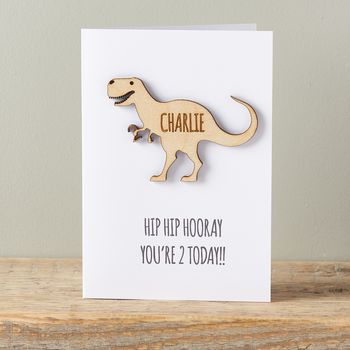Personalised T Rex Dinosaur Card, 3 of 7