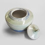 Chattered Porcelain Stoneware Small Lidded Pot, thumbnail 2 of 2