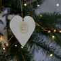 Christmas Illustrated Heart Hanging Decoration, thumbnail 2 of 6