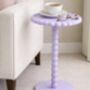 Pink Beaded Side Table, thumbnail 2 of 2
