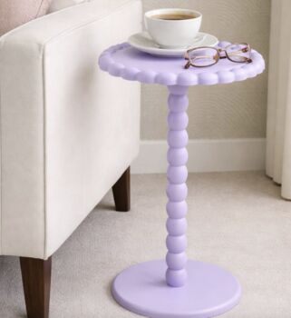 Pink Beaded Side Table, 2 of 2