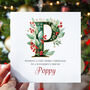 Christmas Monogram Card, thumbnail 4 of 4