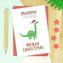 Daddy Dinosaur Christmas Card, thumbnail 2 of 2