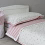 Floral Stripe Duvet Cover And Pillowcase Set Two Sizes, thumbnail 2 of 12
