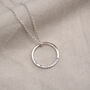 Women's Personalised Circle Pendant Necklace, thumbnail 3 of 7