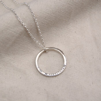 Women's Personalised Circle Pendant Necklace, 3 of 7