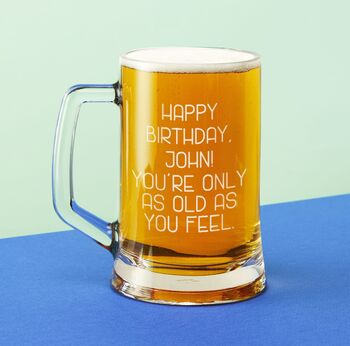 Pint Tankard Personalised With Your Own Message, 4 of 4