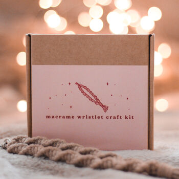 Make Your Own Macrame Wristlet Keychain Craft Kit, 9 of 11