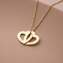 Sterling Silver Infinity Heart Personalised Necklace, thumbnail 4 of 12