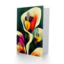 Abstract Spring Flowers Her Wife Mothers Day Card, thumbnail 2 of 4