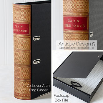 Personalised Book Box File Or Ring Binder, 6 of 10