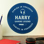 Personalised Gaming Blue Wall Plaque, thumbnail 1 of 2