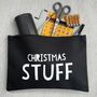 Christmas Stuff Storage Pouch For Christmas Morning, thumbnail 1 of 4