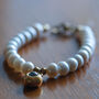 Personalised Pearl Bead Hidden Photo Bracelet, thumbnail 1 of 8