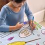 Colour In Under The Sea Tablecloth Kit + 10 Pens, thumbnail 5 of 6