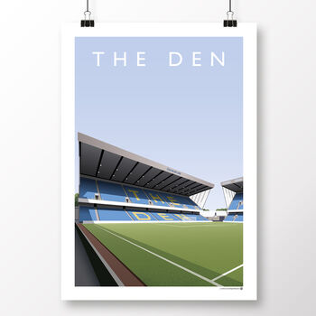Millwall The Den Cold Blow Lane Stand Poster, 2 of 8