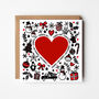 Surprise Scratch Reveal Christmas Card With Red Heart, thumbnail 2 of 3