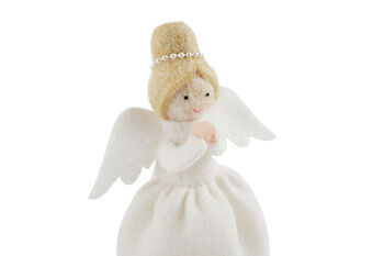 Christmas Felt Light Haired Angel Tree Topper | Festive Decor | Christmas Decoration | Seasonal, 5 of 6