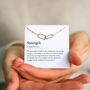 Strength Necklace – Encouragement Gift For Her, Tough Times Jewellery, Inspirational Present For Women, Resilience Gift, thumbnail 7 of 7