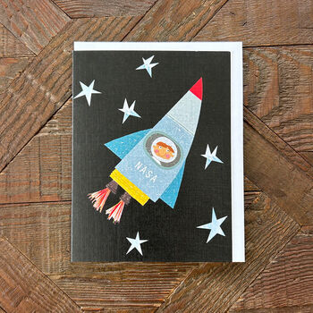 Mini Spaceman Greetings Card, 5 of 5