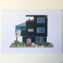 'Apartments, Tokyo' Recycled Paper Collage Print, thumbnail 5 of 5