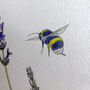Lavender And Bee Any Occasion Greetings Card, thumbnail 3 of 7