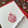 'Cherry Cupcake' Letterpress Card, thumbnail 5 of 6