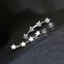 Sterling Silver Star Ear Climbers, thumbnail 4 of 11