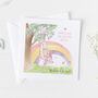 New Baby Card For Rainbow Baby, Christening Card ..4v5a, thumbnail 1 of 8