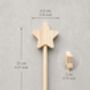 Personalised Chunky Wooden Wand With Ribbon, thumbnail 5 of 5