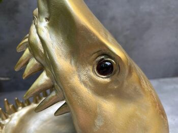 Gold Shark Mouth Bowl – Dish For Fruit, Nuts Or Décor Gift, 7 of 9