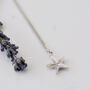 Starfish Necklace In Sterling Silver, thumbnail 3 of 7