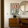 Book Club Typography Bold Wall Art Print, thumbnail 3 of 12