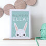 Personalised Children's Easter Bunny Card, thumbnail 2 of 3
