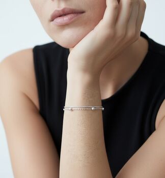 Enso 925 Silver Layered Chain Bracelet, 5 of 6
