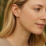 Sterling Silver Paw Stud Earrings, thumbnail 3 of 7